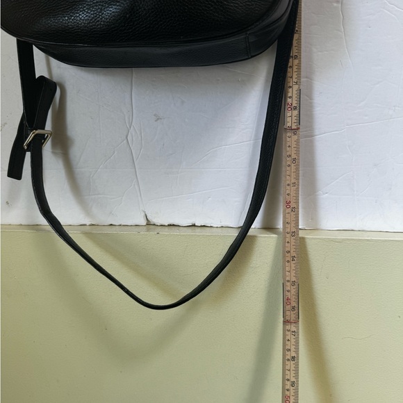 Kate Spade Mulberry Street Alicia Leather Shoulder Crossbody Saddle Bag Flap Blk - Picture 14 of 15